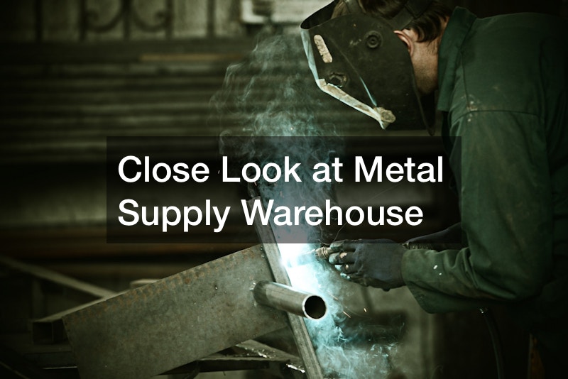 Close Look at Metal Supply Warehouse
