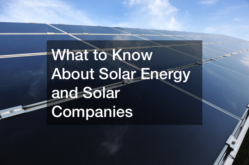 What to Know About Solar Energy and Solar Companies