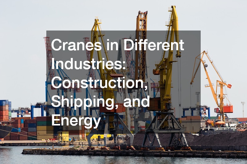 multiple cranes at a port